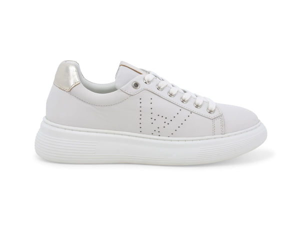 Melluso Donna Sneakers Lacci Primavera Estate Tomaia Pelle Bianca K35256-234429